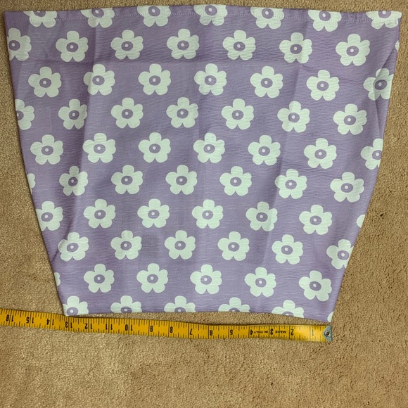 NEW! Purple Daisy Mini Skirt - Picture 3 of 6